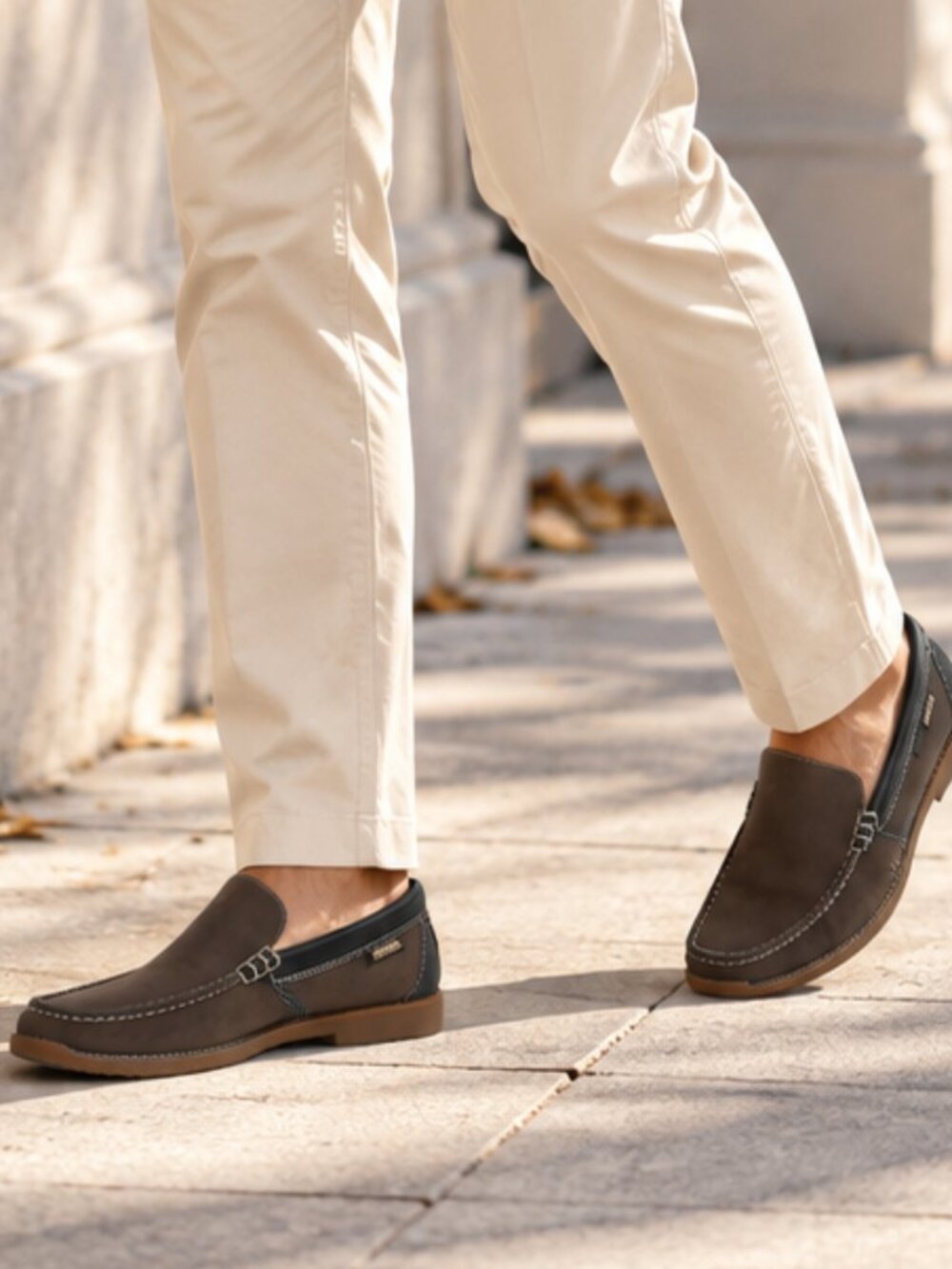 Mephisto Edlef Cool-Air Brown Leather Slip-On Loafers Men’s US 11
